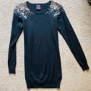 Sweater Dress with Sequin Detail